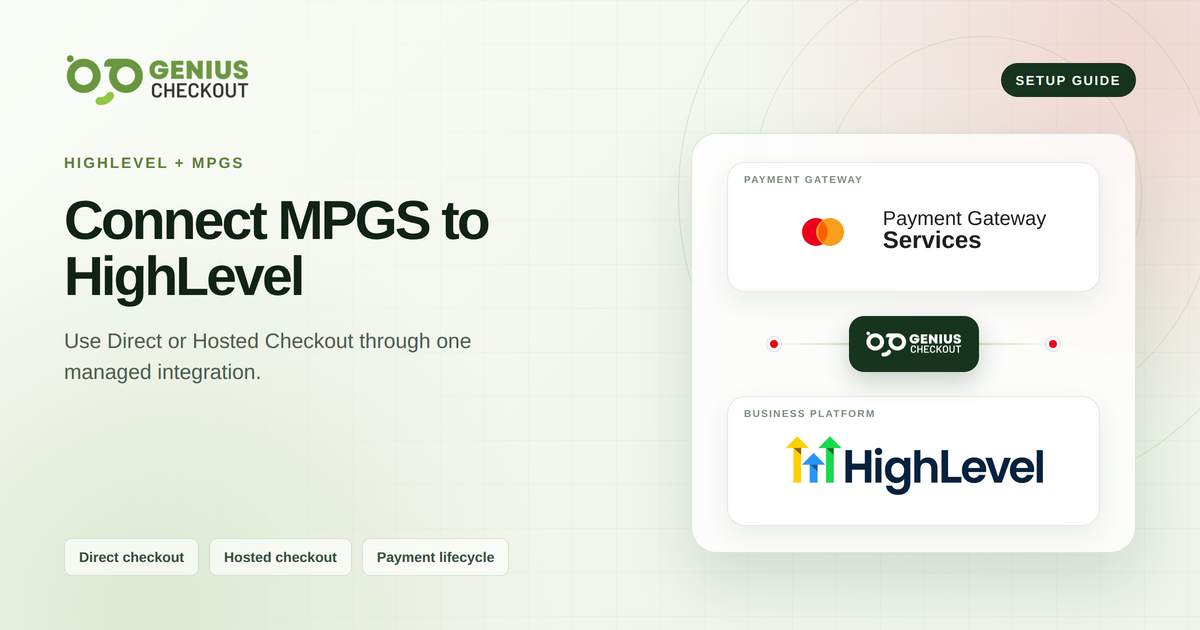 Guide to connecting Mastercard Payment Gateway Services and HighLevel through Genius Checkout
