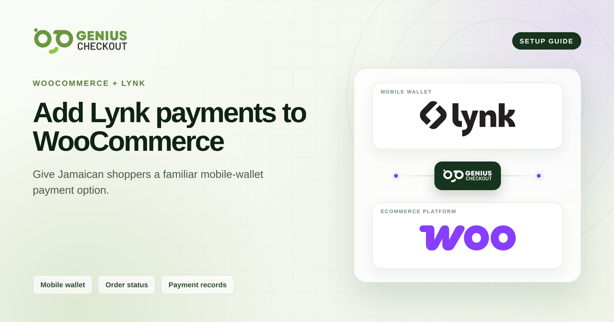Guide to adding Lynk wallet payments to WooCommerce through Genius Checkout
