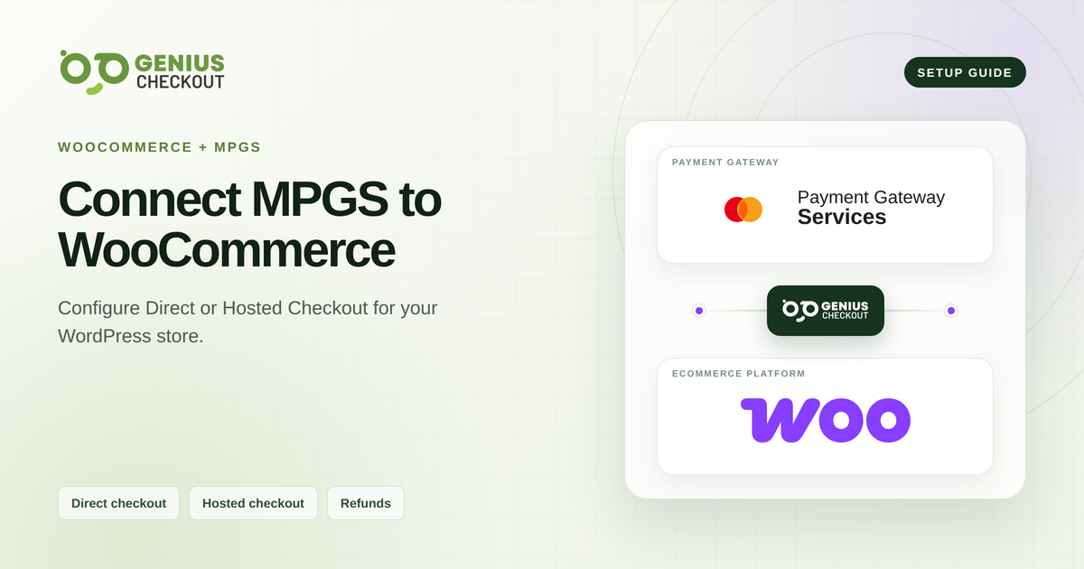 Guide to connecting Mastercard Payment Gateway Services and WooCommerce through Genius Checkout